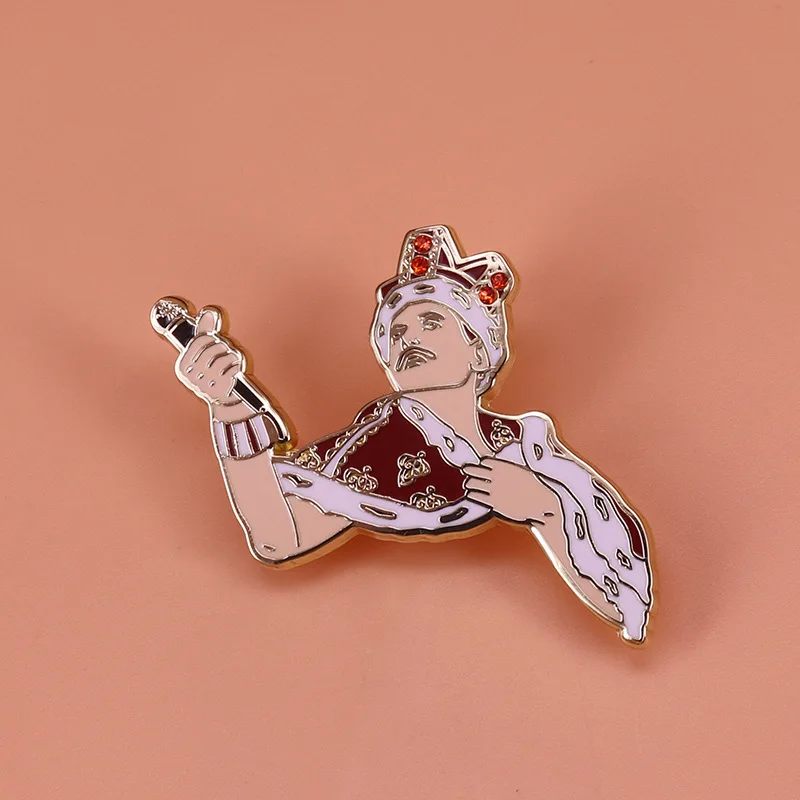 Hard Enamel Classic Queen Metal Pin Cartoon Brooch Backpack Lapel Badge Collect Rock Band Jewelry Gift for Fans Friend Wholesale images - 6