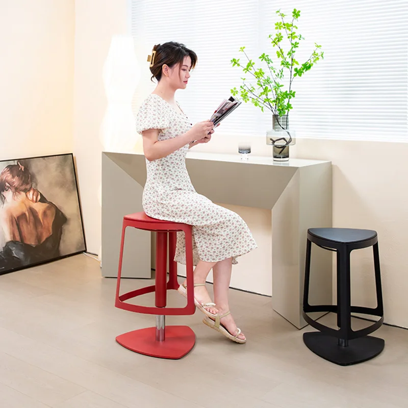 Регулируемый барный стул европейские современные красные барные стулья стойка