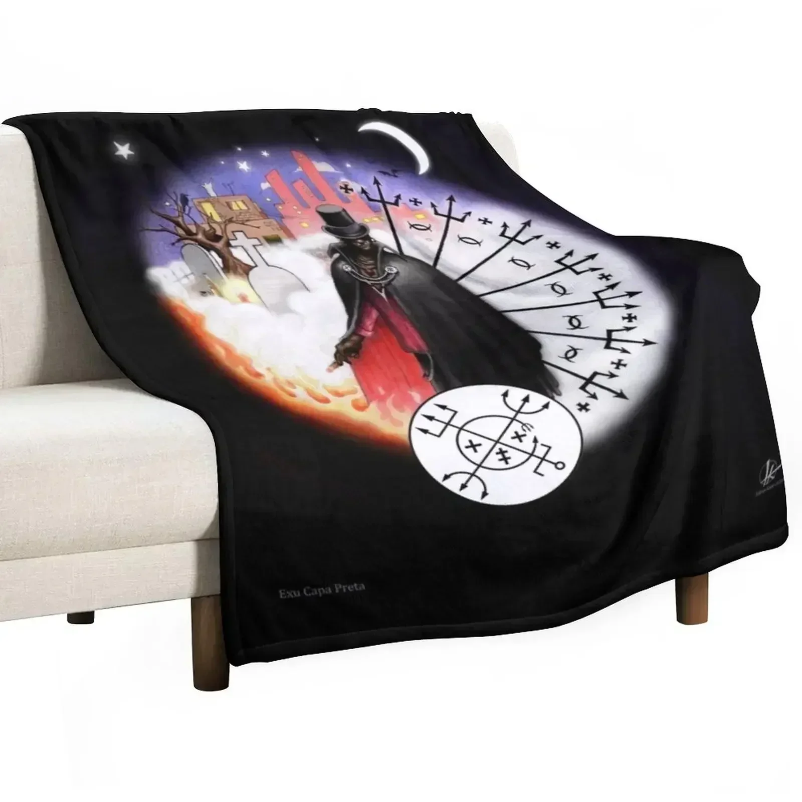 Одеяло Exu Capa Preta винтажное зимнее одеяло одинарные одеяла