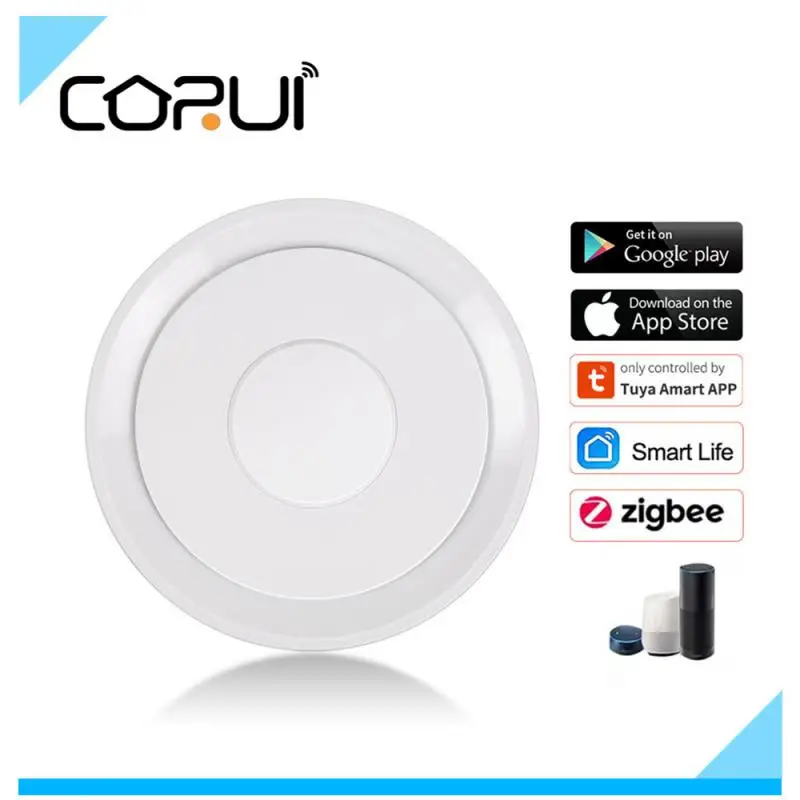 

CORUI Smart Wired Gateway Hub Tuya Zigbee Remote Linkage Device Control Tuya Smart Life APP Works With Alexa Google Home