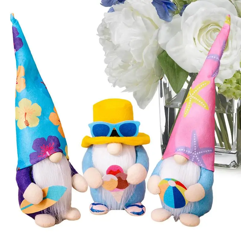 

3 шт., пляжные гномы ручной работы