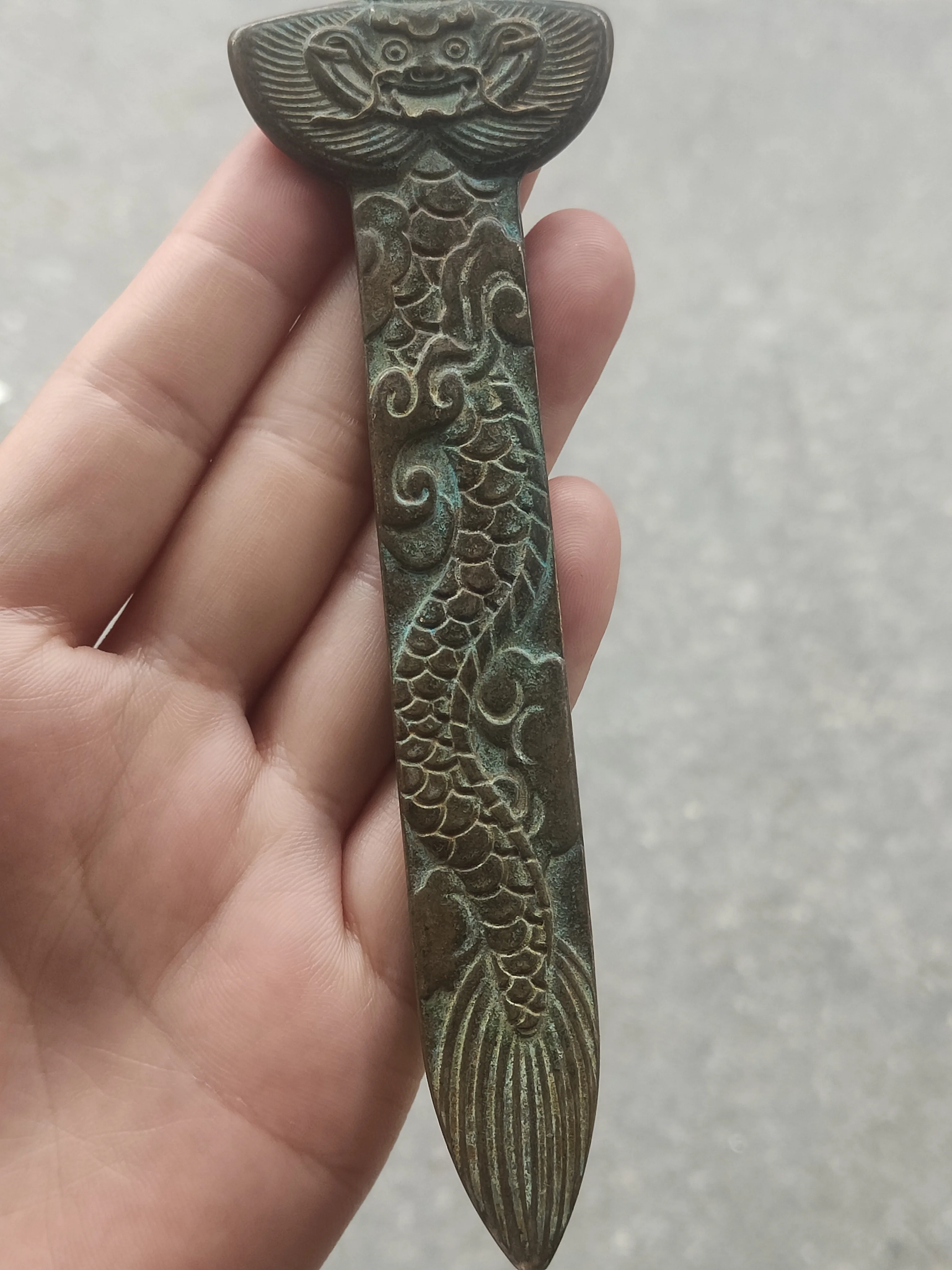 Коллекция из латуни зеленый дракон белый тигр чжук базальт семь звезд украшение