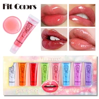 8 colorsset box instant volumising lips plumper natural spicy peppermint big mouth enriching lip oil lipstick makeup cosmetics