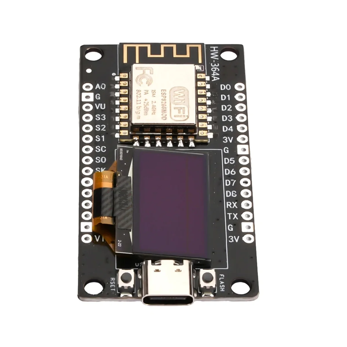 Плата разработки Nodemcu ESP8266 последовательный модуль Wi-Fi CH340G с OLED-экраном 0 96 для