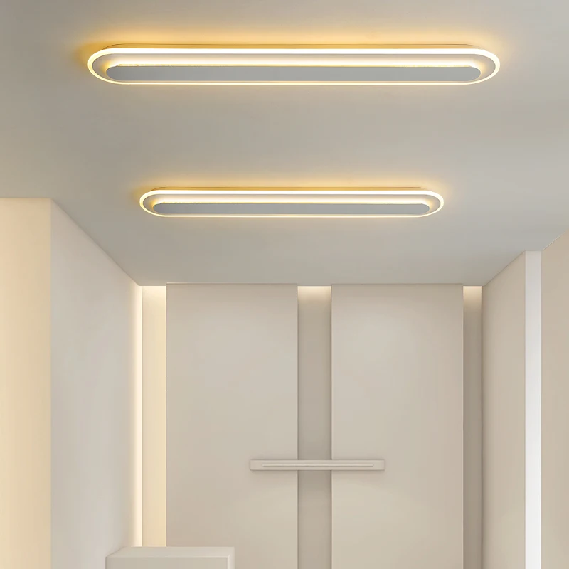 

Long Strip Led Aisle Corridor Chandeliers Modern Minimalist Minimalist Entry Porch Light Nordic Creative Cloakroom Ceiling Light