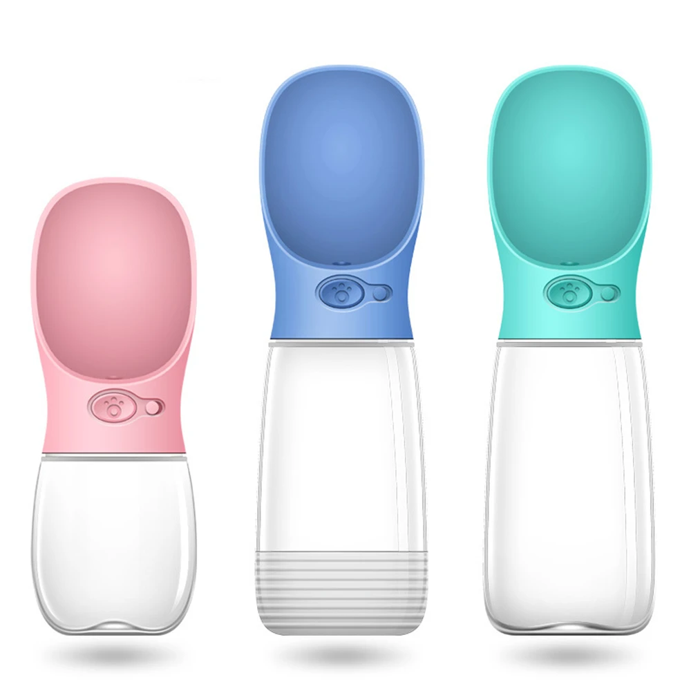 

Dog Water Bottle, Leak Proof Portable Puppy Water Dispenser for Pets Outdoor Walking, Hiking, Travel, Food Grade Plastic