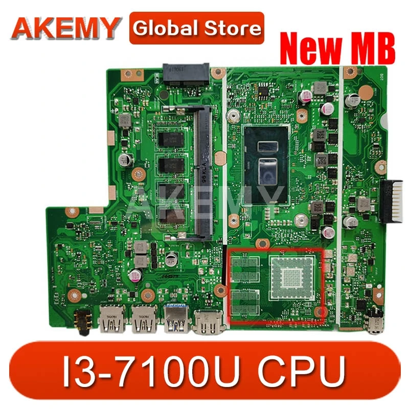 

Akemy X540UA MAIN_BD._8G/I3-7th Gen CPU MainBoard For ASUS X540UA X540UV X540UB X540UBR Laptop Motherboard 90NB0HF0-R00090