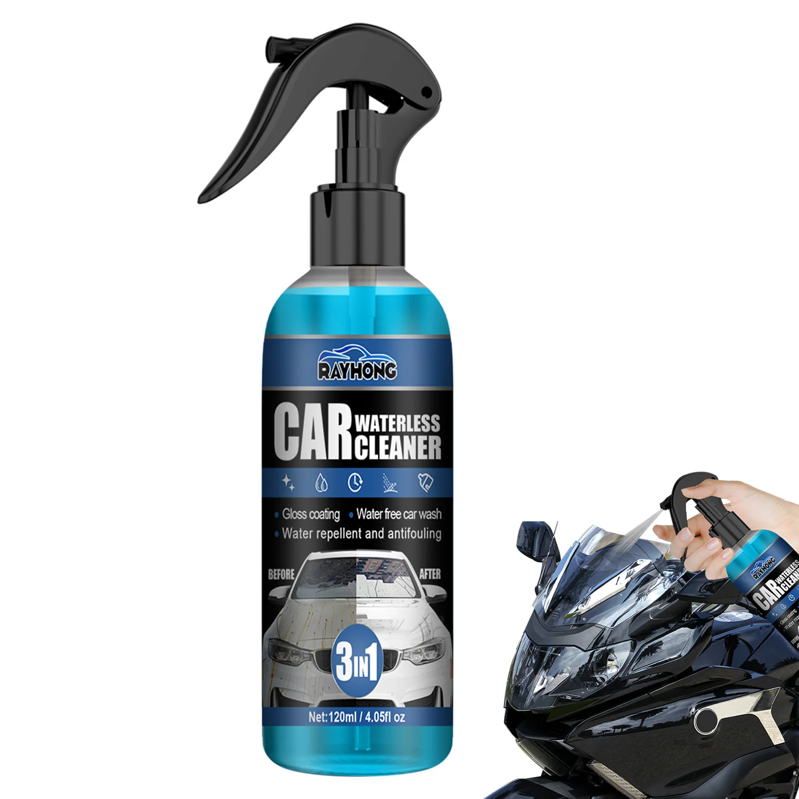 

Ceramic Coating Spray 120ml Ceramic Coating Spray 3 In 1 Car Wax Polish Quick Coat Spray For Water Repelling Dirt Cleaning &