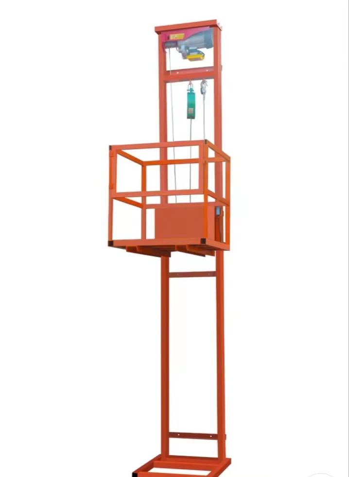 Фото Высокое качество 2-10 метров подъемная платформа Man Lift электрический грузовой подъемник №3