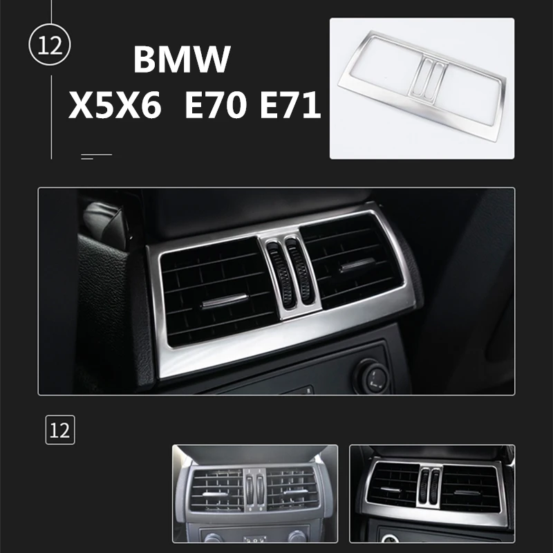 

Автомобильный Стайлинг, задний кондиционер, освещение для BMW X5X6 E70 E71, аксессуары для модификации интерьера