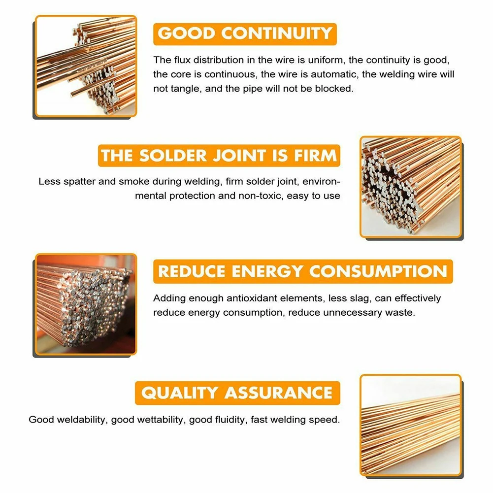 

Brass Rod Brass Welding Rods Durable Easy Soldering High Quality Low Melting Point Low Temperature Welding Rods