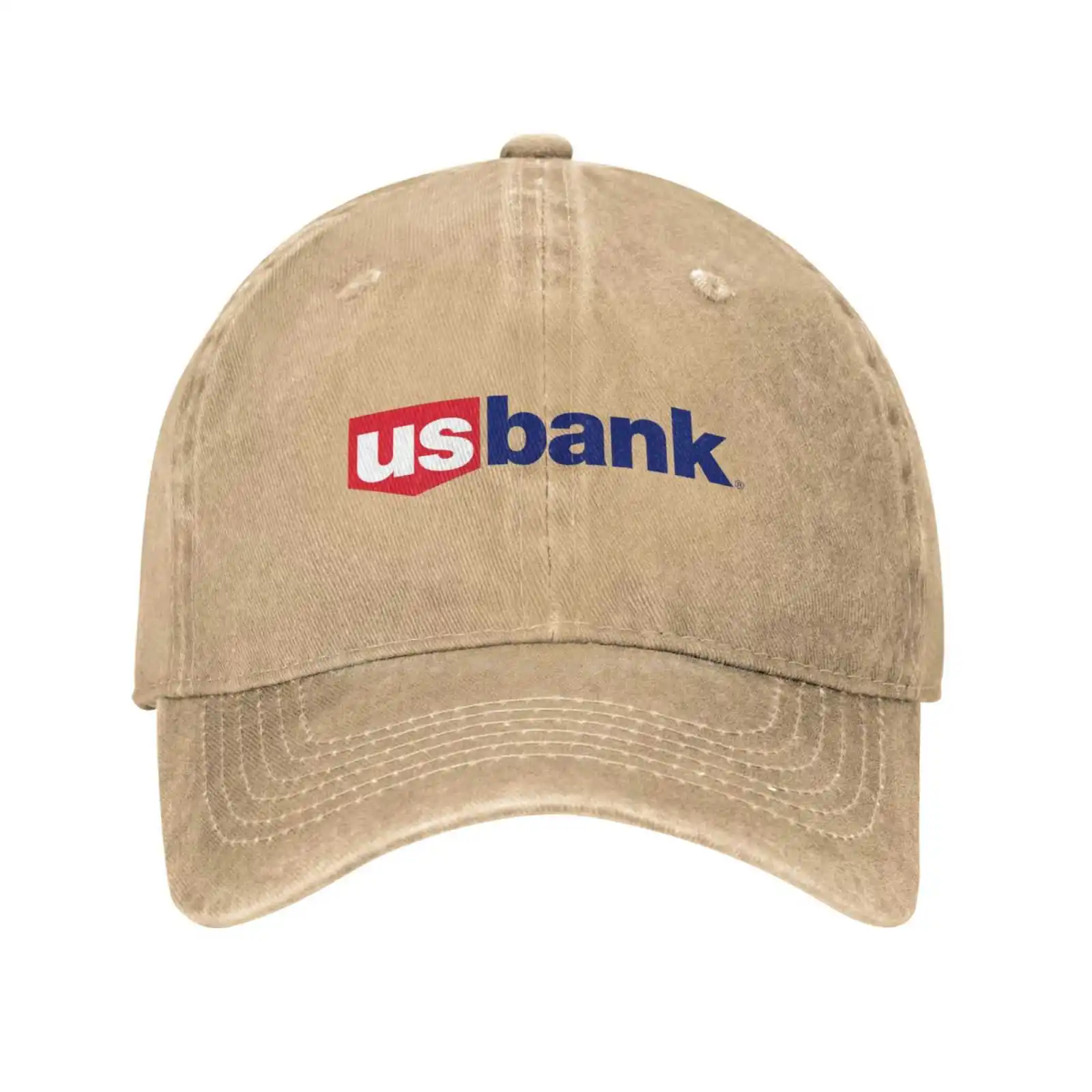 

US Bank logo Print Graphic Casual Denim cap Knitted hat Baseball cap