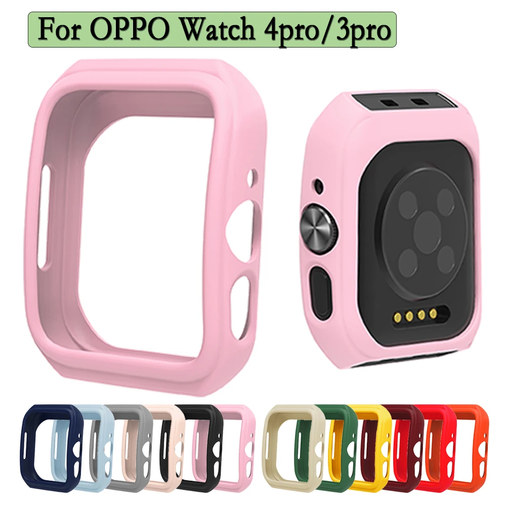 

For OPPO Watch 4pro/3pro Silicone Case Anti Scratch Protective Cover Shell Sport Watch Cover Replacement