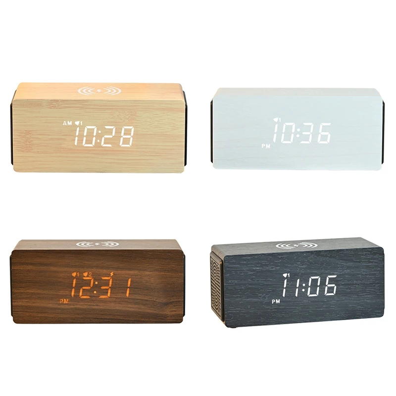 

Быстрая зарядка смартфона Bluetooth, звуковой компьютерный динамик, Повтор сигнала, электронные часы, светодиодные часы