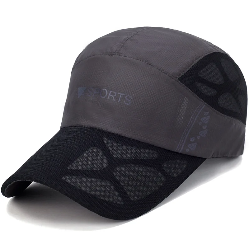 

Summer Men Mesh Cap Cycling Running Cap Baseball Tennis Hat Breathable Quick Dry Hat Bone Snapback Women Climbing Running Sport