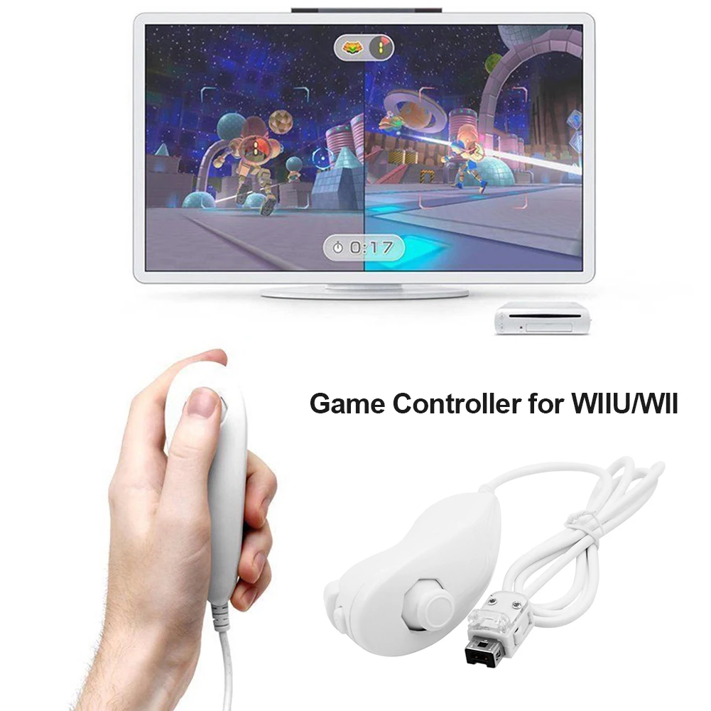 Джойстик-контроллер игровой геймпад для Wii U Nunchuk замена проводного контроллера