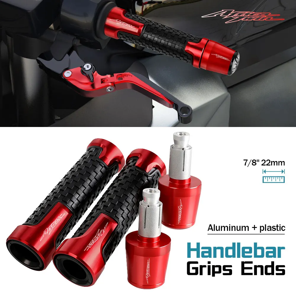 

7/8'' 22mm Motorcycle Handle Grips Handlebar Grip Ends Plug FOR HONDA CRF1100L CRF1000L AFRICA TWIN XRV750