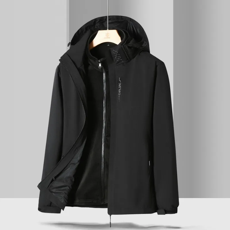 

Мужская куртка Штурмовик осень-зима утепленная ветрозащитная теплая однотонная простая Высококачественная текстура