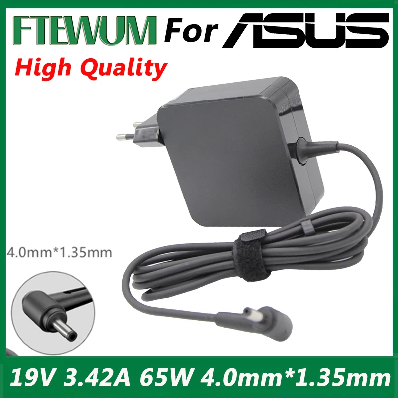 

Laptop Notebook Power Adapter Charger 19V 3.42A 65W 4.0*1.35mm For ASUS Zenbook UX310UA UX305CA UX305C UX305UA UX305F UX32VD