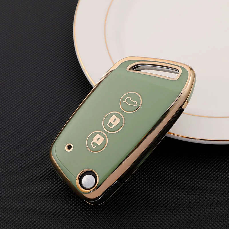 

ТПУ чехол для автомобильного ключа с дистанционным управлением, защитный чехол с 3 кнопками для нового Baojun RS3 RS7 KiWi EV RC5 RC6 RS5 E300, аксессуары для телефона
