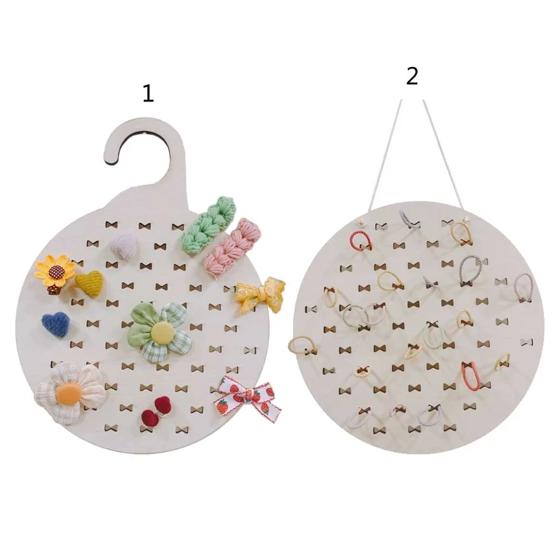 

Nordic Wooden Hair Ties Bowknot Holder Ponytail Scrunchies Storage