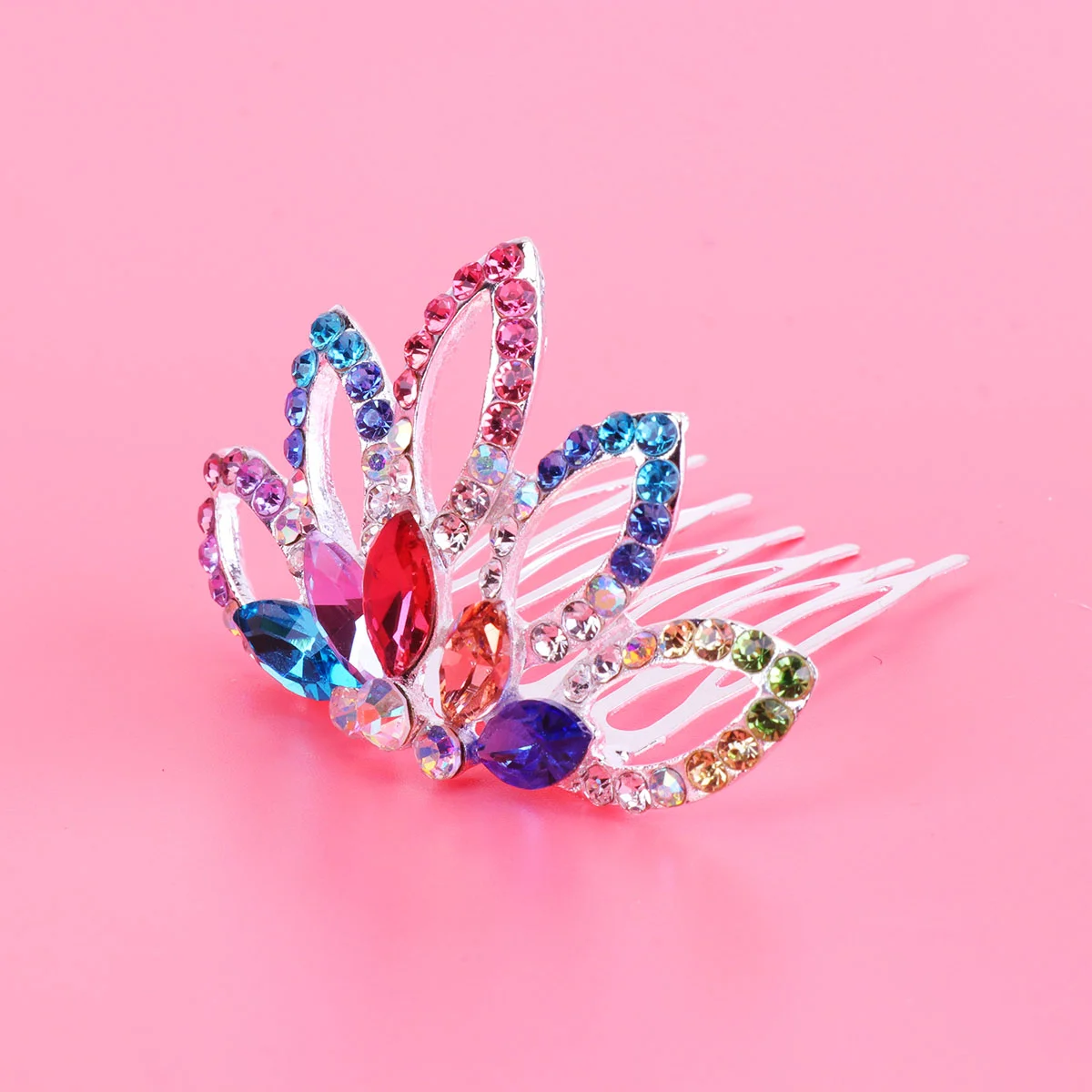 

Hair Comb Wedding Bridal Accessories Clip Women Brides Rhinestone Combs Bride Tiara Insert Decorative Crystal Kids Tiaras