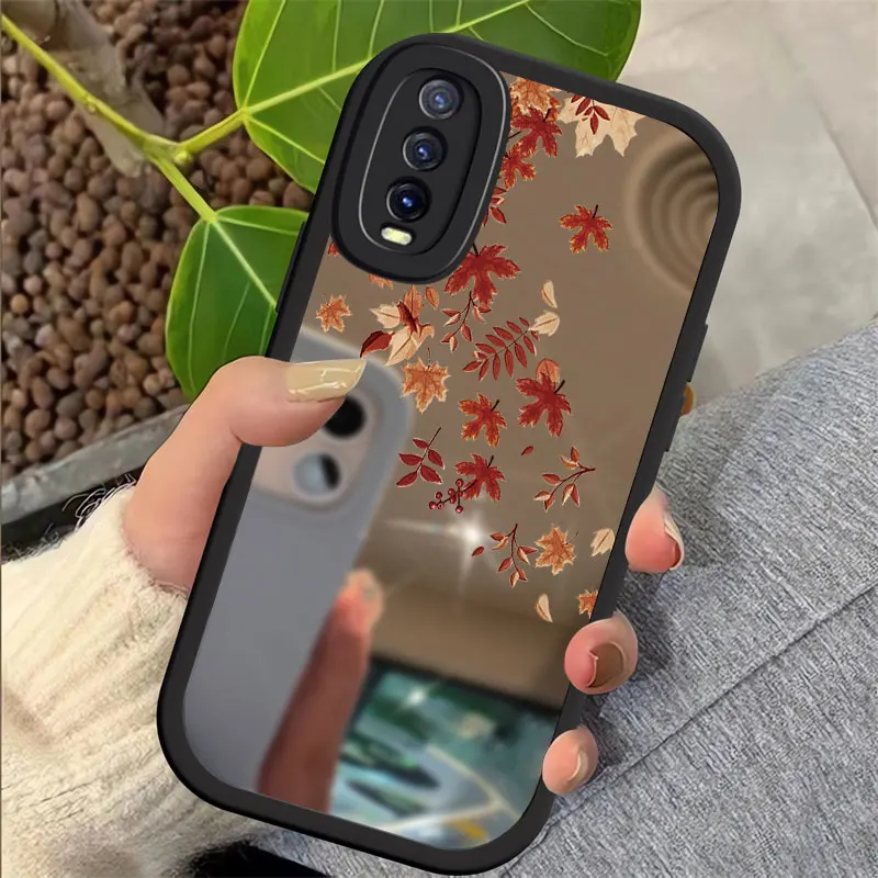 Флейта для Vivo Y15A Y01 Y16 Y17 Y3 Y12 Y12S Y21A Y20S Y21 Y21S Y02 Y15S Y15 Y19 Y5S Y20 зеркальный мягкий чехол с