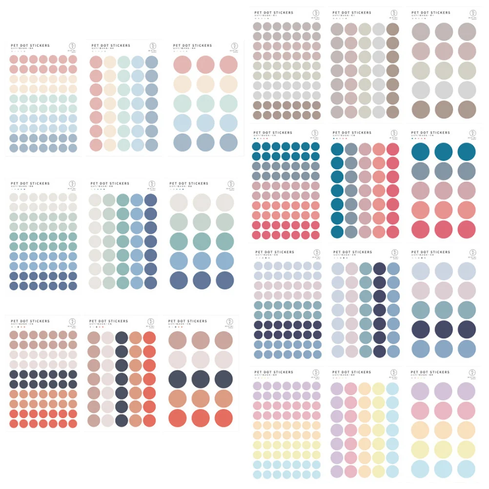 

Stickers Adhesive Self Sealing Round Memo Sticker Envelope Accessory Stationery Shool Marker Page Scrapbook 6X6 Do Notepads