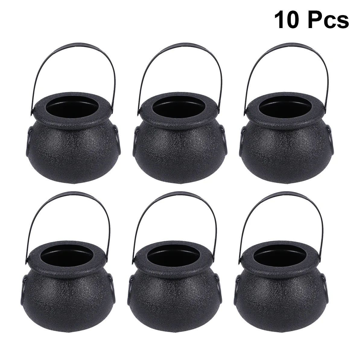 

Candybucket Holder Cauldron Treat Mini Or Trick Witch Pumpkin Kettle Black Bowl Kettles Container Gift Party Pots Decorations