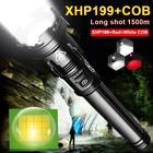 Мощный светодиодный фонарик 250000 лм XHP199.9, светодиодный фонарик XHP160, перезаряжаемые тактические фонарики, охотничий фонарь, длинный фонарь 1500 м