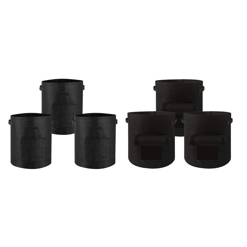 

Выращивание картофеля bag, 3 упаковки, мешки для выращивания растений с откидной крышкой для окна, дышащие мешки для посадки и утолщенные с дв...