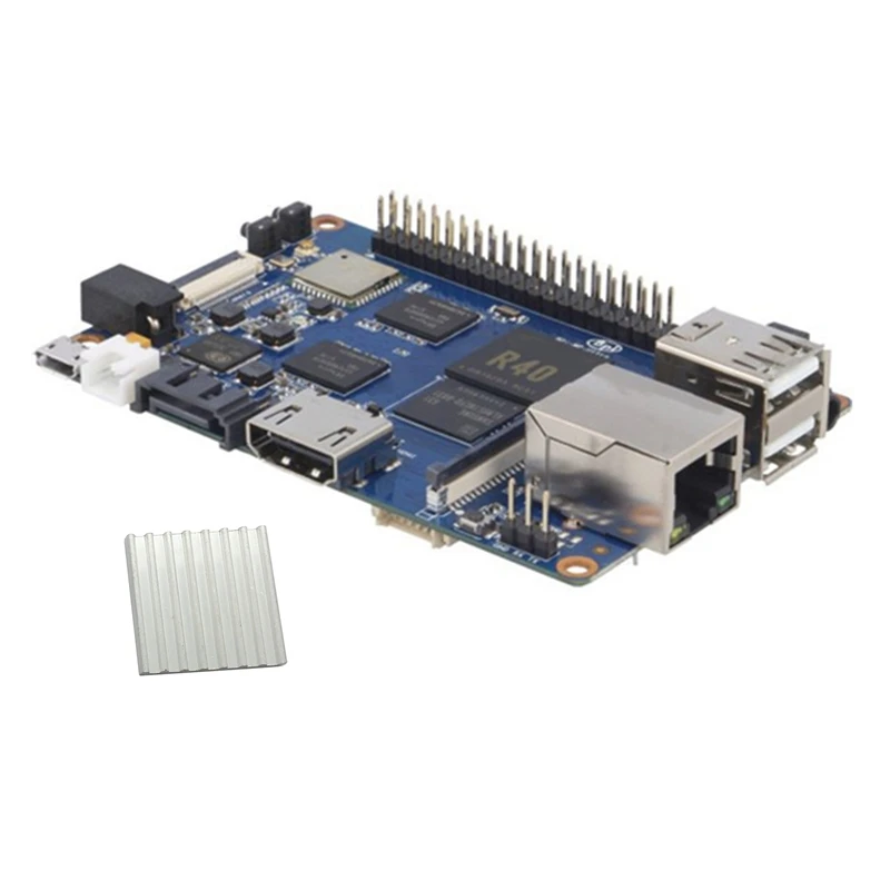 

For Banana Pi BPI M2 Ultra Development Board+Heat Sink Quad Core A40I 2G DDR3 RAM+8G EMMC For Android Ubuntu Linux