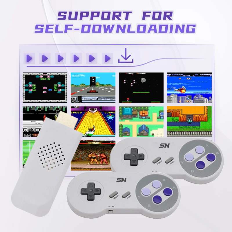 Sf900 Consola Super Nintendo 16-битная 4800 Игровая Hd-консоль В Стиле Ретро С Поддержкой