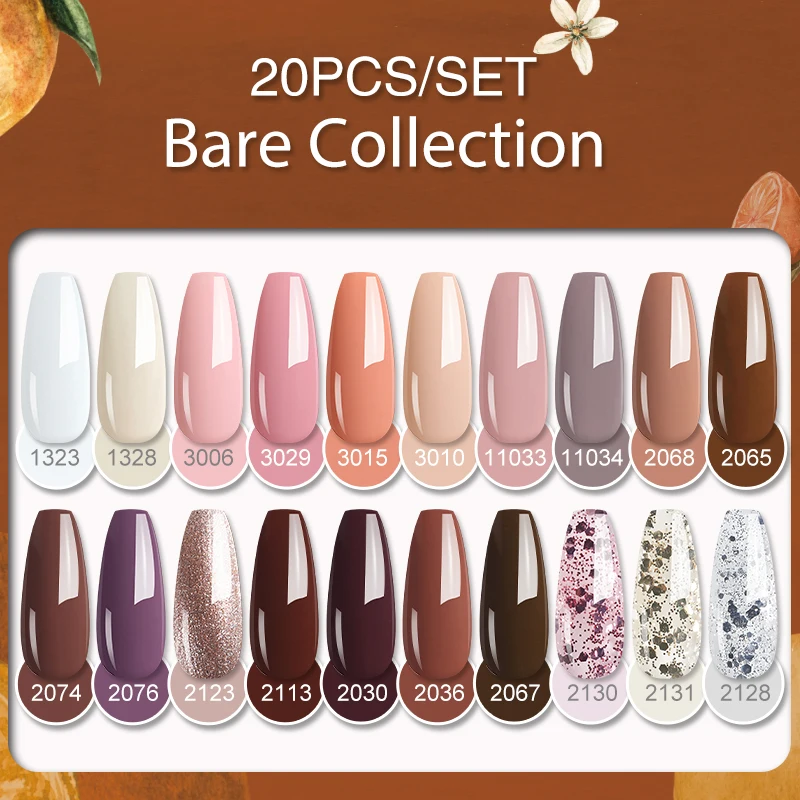 

Arte Clavo 15ml Color Nail Gel Polish Set Nail Art Kit 10/15/20pcs/Set Top Coat Soak Off UV Hybrid Varnish Manicure Nail Lacquer