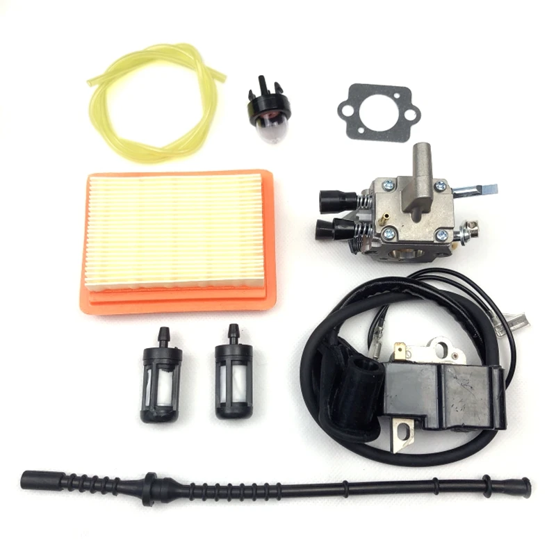 Для Stihl Fs120 Fs200 Fs250 Fs250R Fs350 триммер кусторезы комплект карбюратора 41341200603 / 41344001301