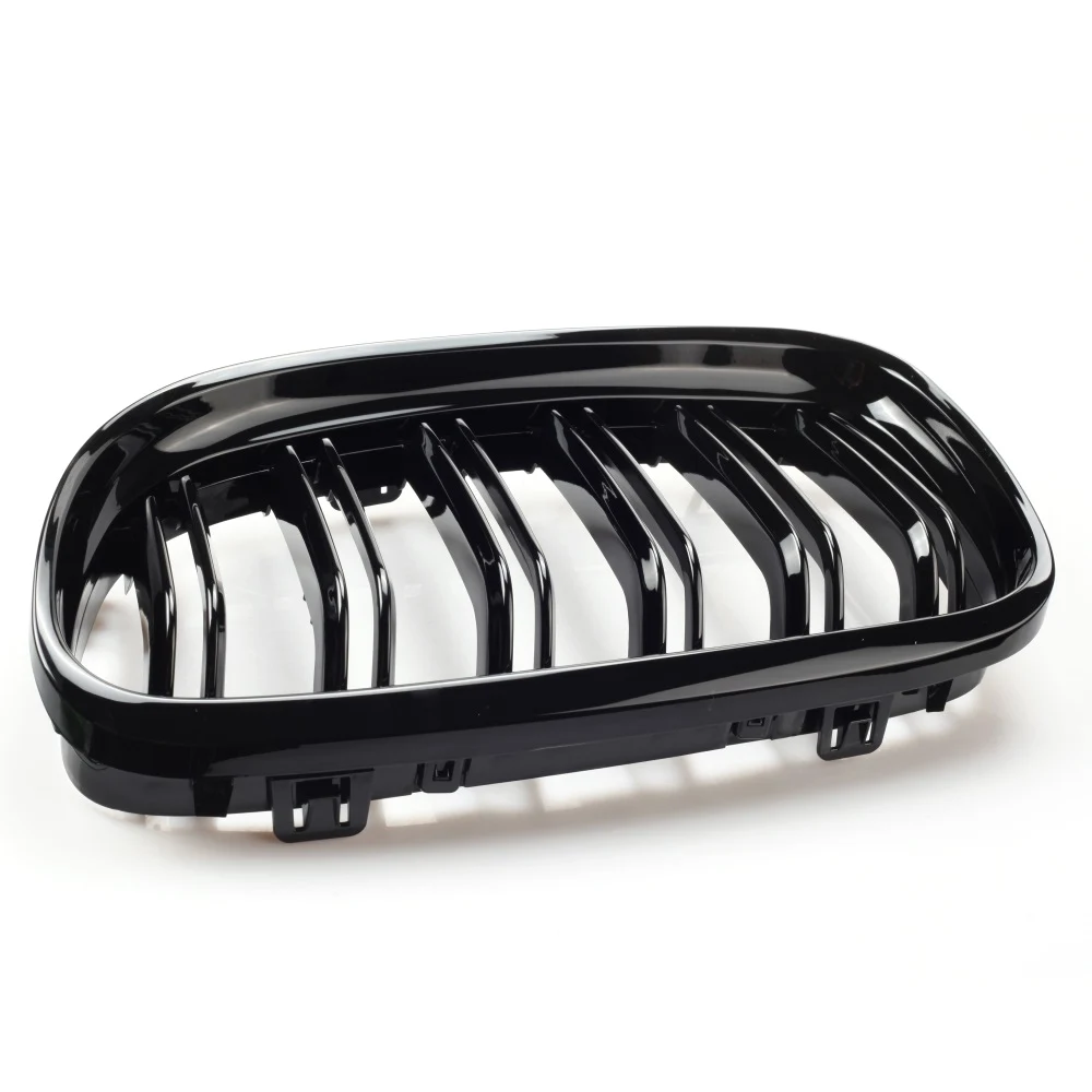 New Look Car Grille Grill Front Kidney Glossy 2 Line Double Slat For BMW 3 Series E90 E91 2009 2010 2011 2012 Car Styling