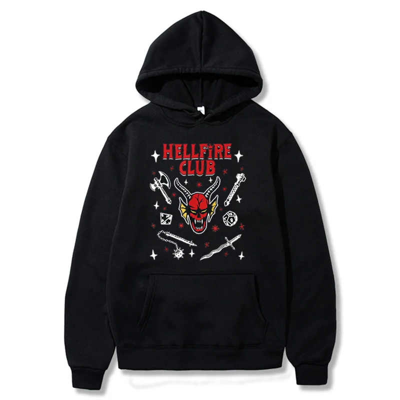

Hellfire Club Stranger Things 4 Hoodie Men Woman Fall Casual Harajuku Streetwear Hoodies Sweatshirts Men Anime Clothes Sudadera
