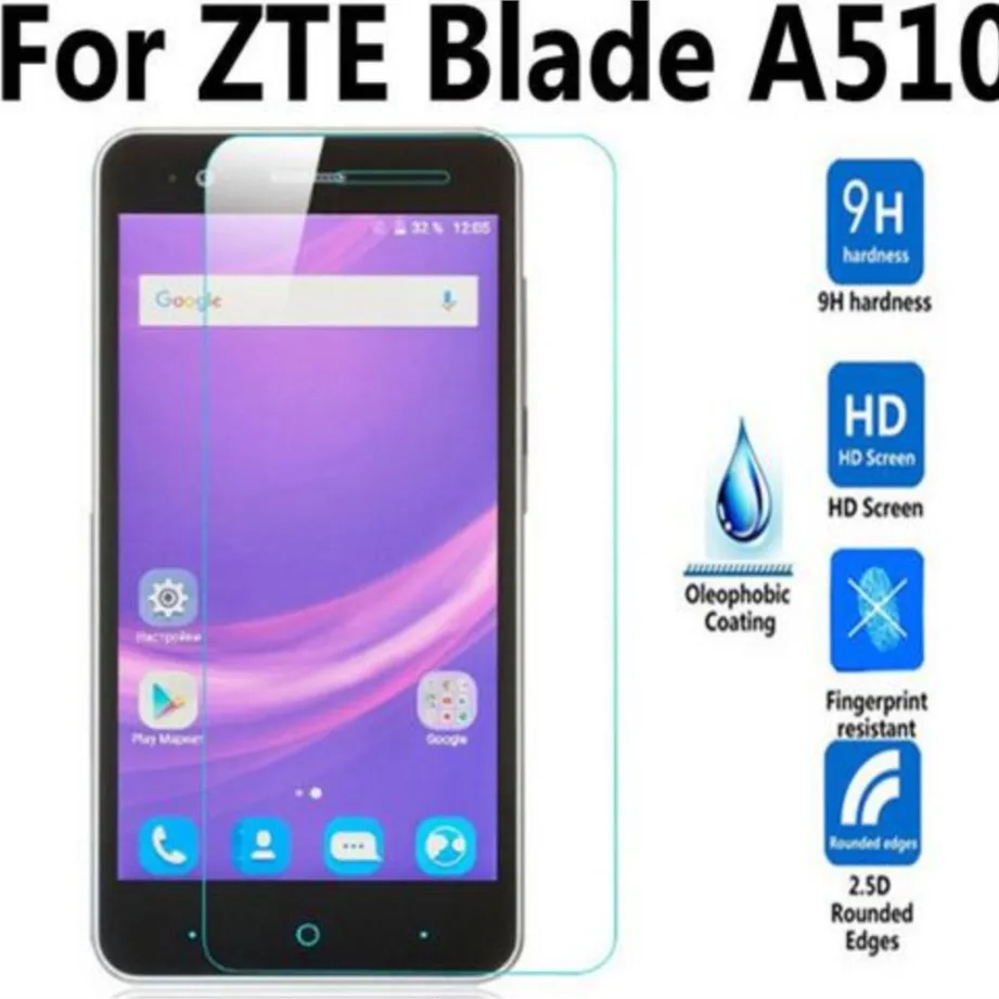 Для zte blade a510 / a510t ba510 пленка из закаленного стекла для a 510 защитная экрана чехол