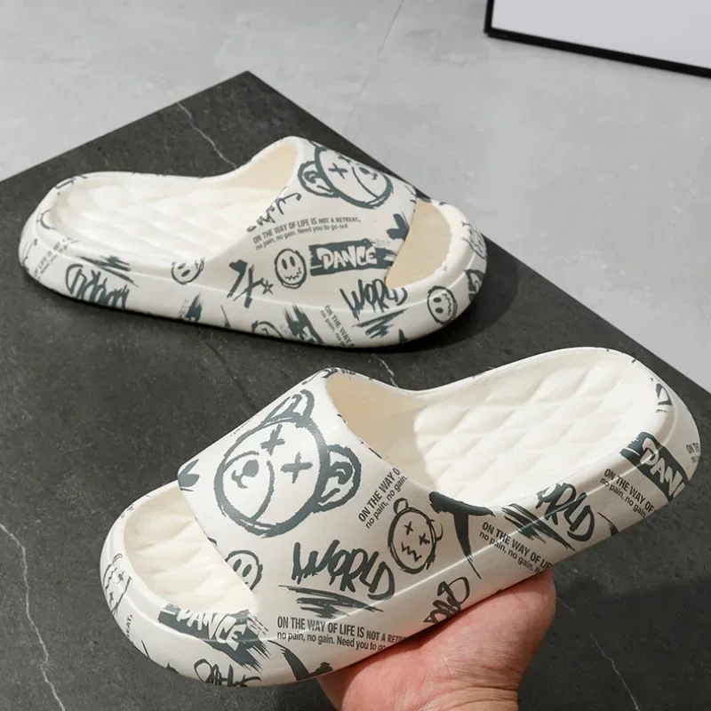 Сандалии для мужчин и женщин мягкие шлепанцы на толстой подошве Эва Нескользящие