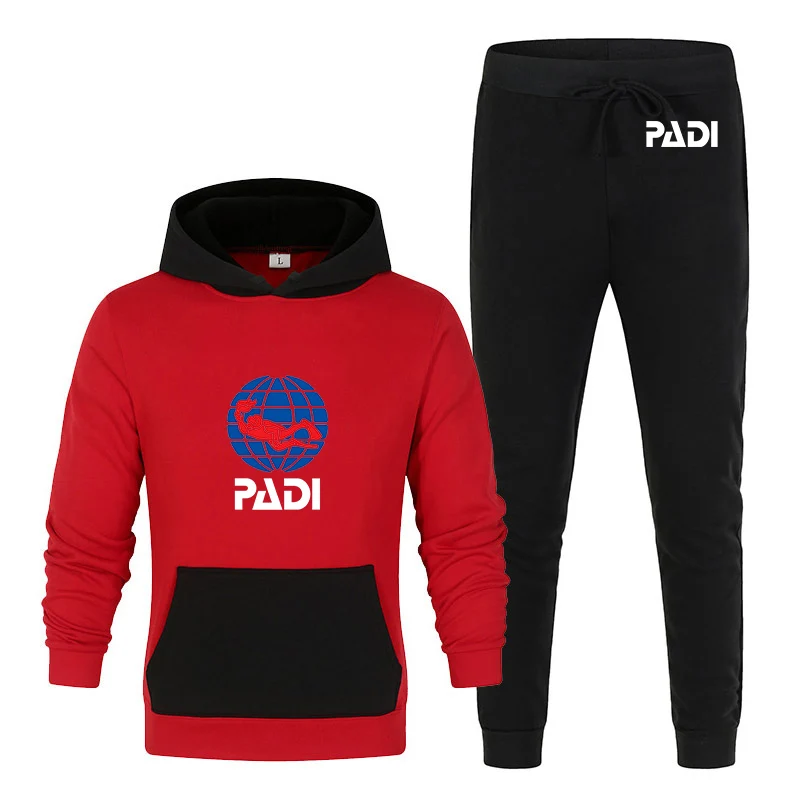 

Новинка, популярный комплект для водителя акваланга с логотипом Padi в стиле хип-хоп, куртка с принтом в стиле Харадзюку, спортивные костюмы, м...
