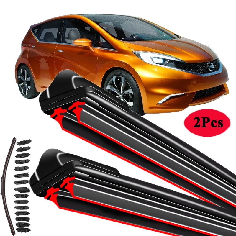 

Для Nissan Note E11 NE11 E12 2006 2010 2012 2013 2016 2018 2019 2020 2022 автомобильная щетка двойные резиновые щетки стеклоочистителя зима