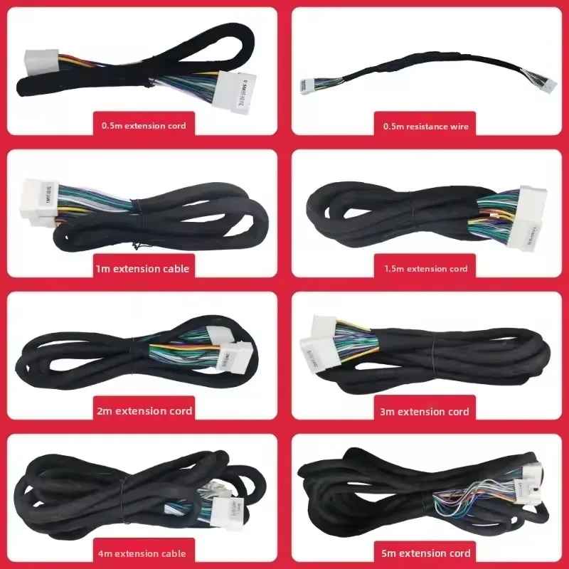 Фото Кабель-удлинитель для автомобильного DSP-усилителя PUZU, медный, Plug & Play, доступны варианты 1м/2м/4м/5м №2