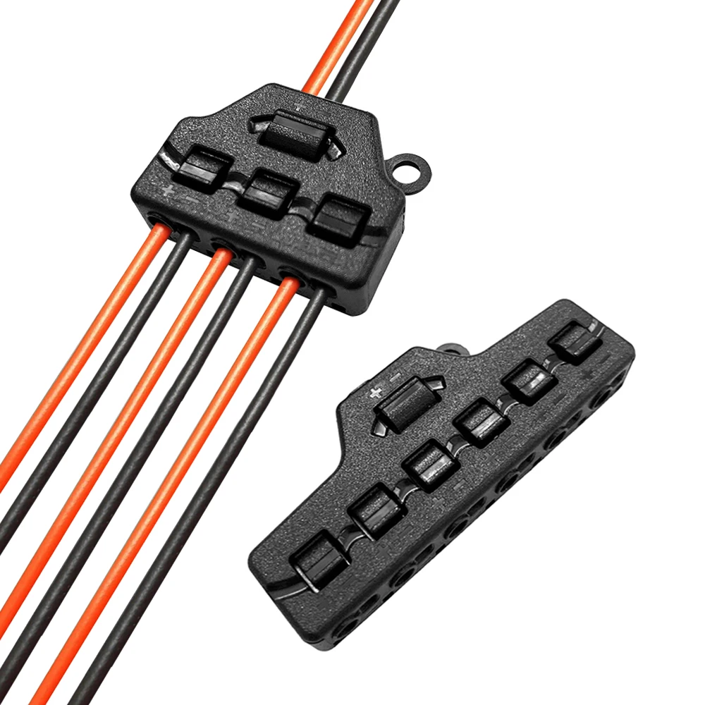 Быстродействующий разветвитель с 3/6 портами, быстрое подключение, разветвитель проводов низкого напряжения, линейный разветвитель для светодиодной ленты, подключение моделей