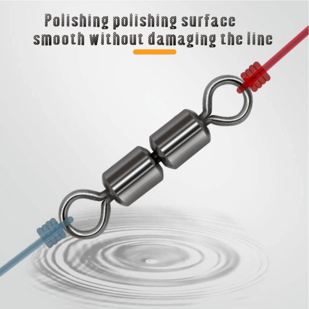 50 шт. рыболовные Вертлюги ORJD Из Нержавеющей Стали |