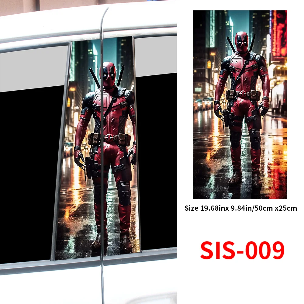 Аниме самурай автомобильные наклейки забавные авто B столб водостойкое