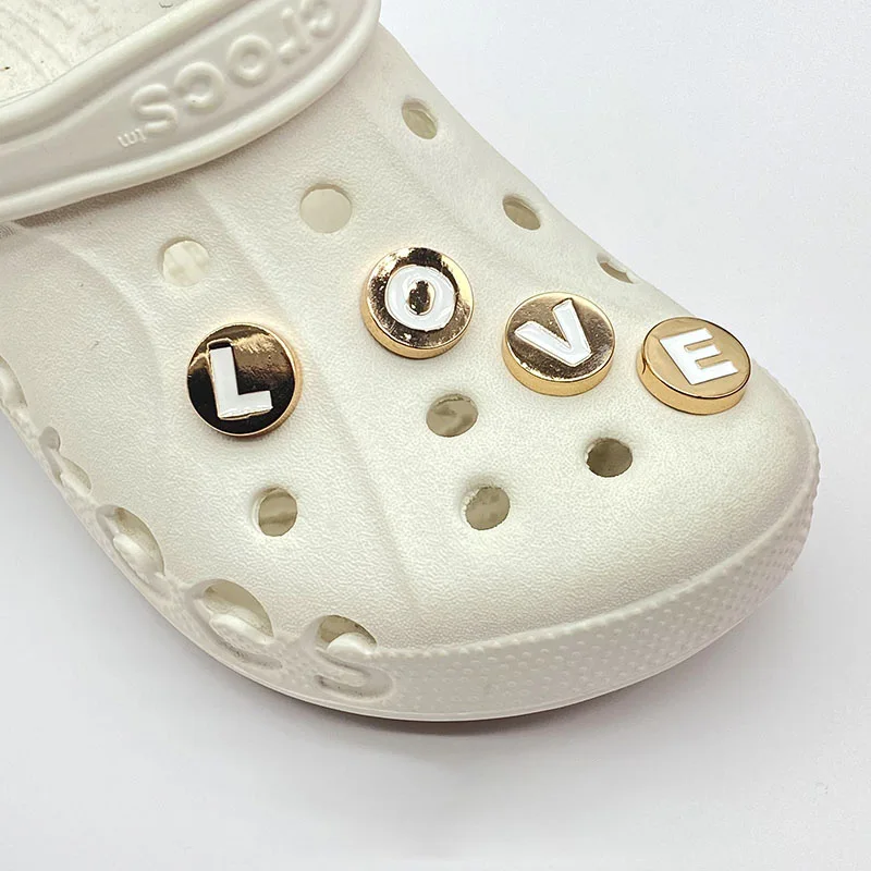 26Pcs Letters Series Shoes Charm Croc Sandals Accessories Shoe Accessories Croc Women's Men's Shoe Buckle Gifts