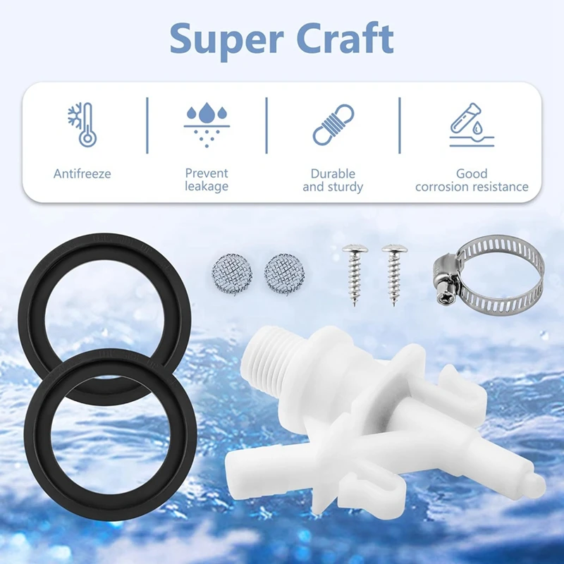 385311641 домов на колесах набор водяных клапанов для туалета и 2 сменных