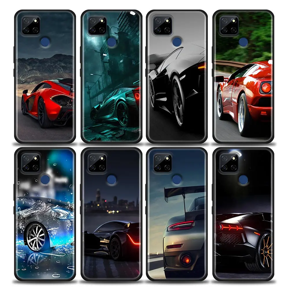 

The Sports Car Dream Funda Coque Case for Realme 5 6 7 7i 8 8i 9 C1 C2 C3 C21 C25 C15 C12 XT GT Master C35 Neo2 3 Pro Case Capa