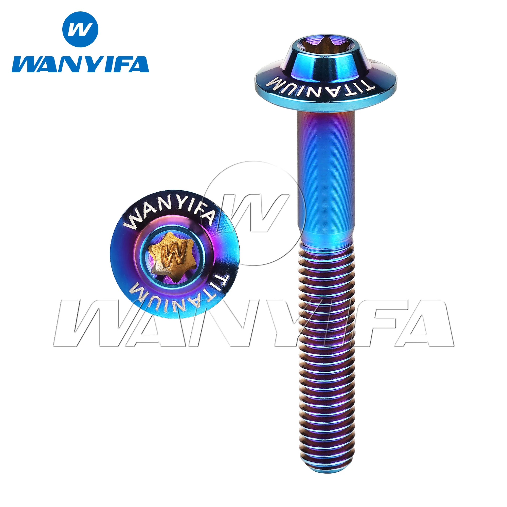 

Титановый болт Wanyifa M5/M6x10 12 15 20 25 30 35 мм, винт с головкой Torx-бабочкой для велосипеда, мотоцикла, дискового тормоза, крепеж Ti