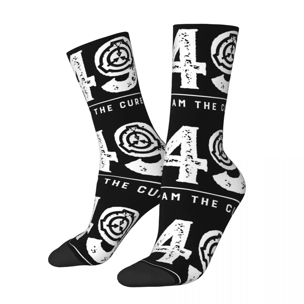 Vintage SCP 049 Foundation I Am The Cure Crazy Men's compression Socks Unisex Plague Doctor Schnabel Seamless Printed Crew Sock